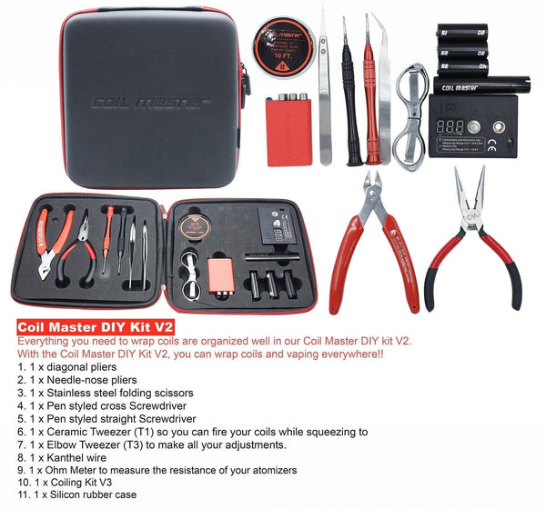 Coil Master DIY Kit V2 for making coils on glass bongs and water pipes available online in Australia