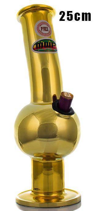 MWP Gold Bent Bonza glass bong 25cm available online in Australia