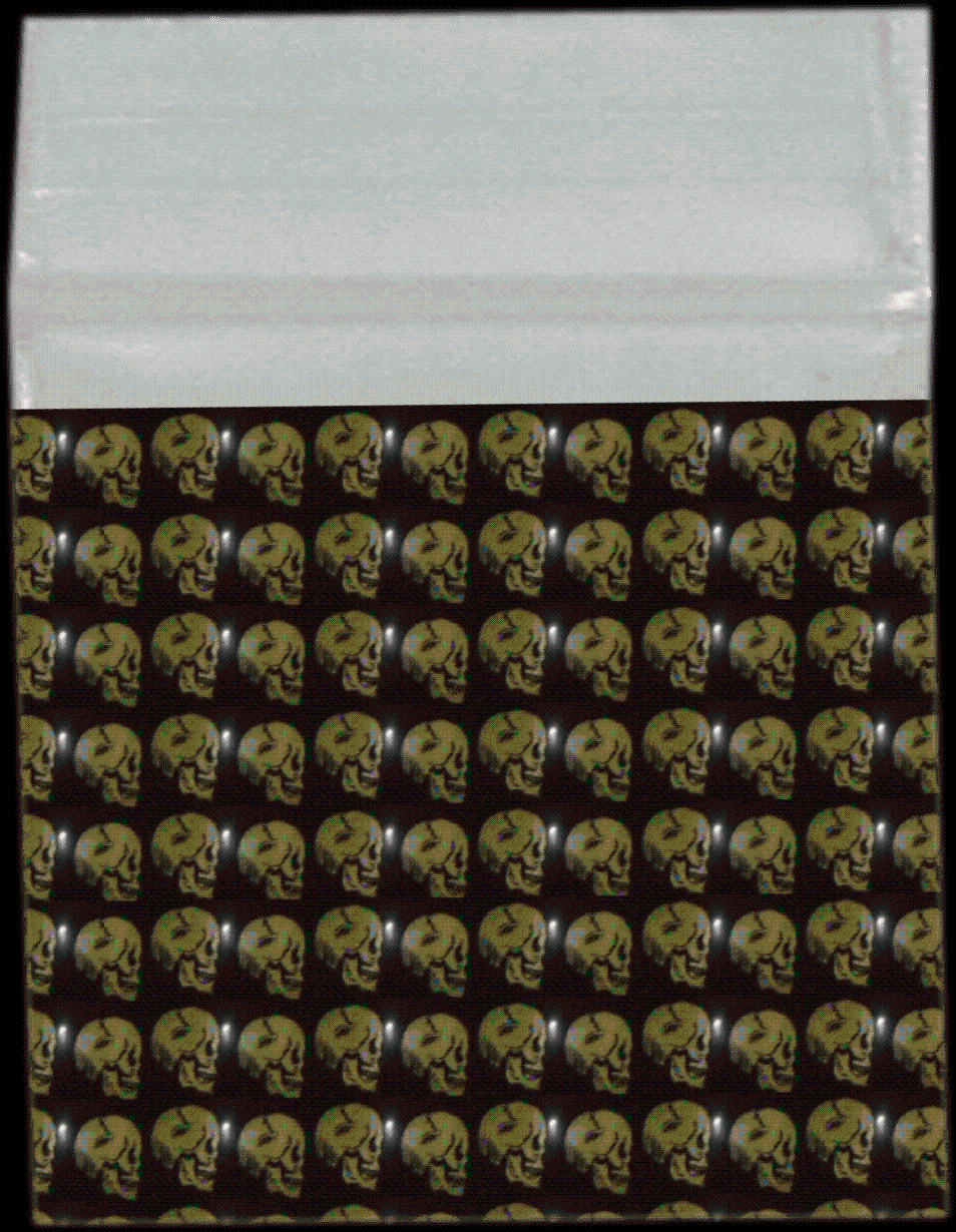 Gold Skull Bag themed glass bong available online in Australia