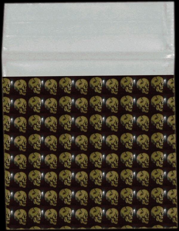 Gold Skull Bag themed glass bong available online in Australia