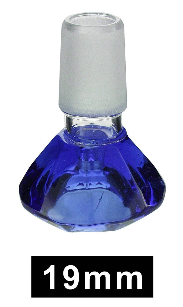 Stone Age Blue Diamond Cone Piece 19mm glass bong