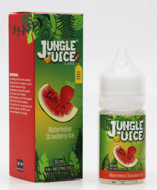 Glass bong with Jungle Juice Watermelon Strawberry Ice flavor design available online in Australia