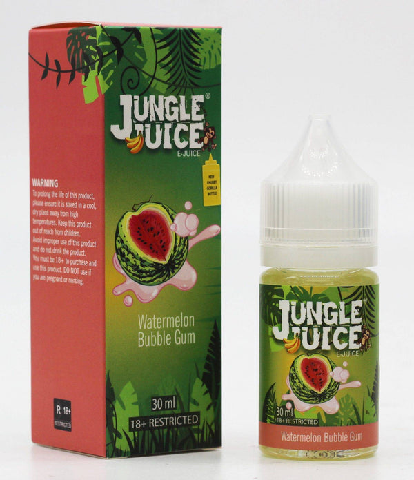 Glass bong for Jungle E-juice Watermelon Bubble Gum flavor