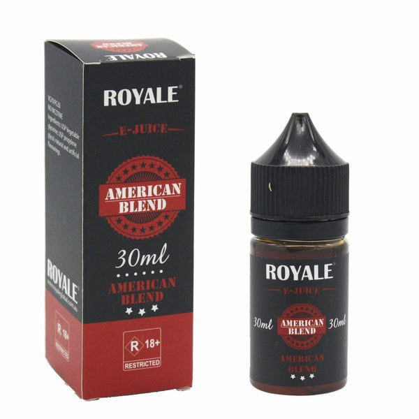 Royale E-juice American Blend flavored glass bong with water pipe available online in Australia
