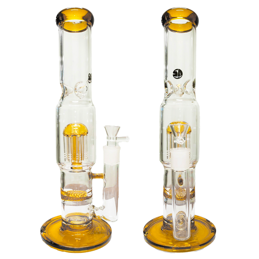 Stone Age Yellow Waterpipe/Bong (40cm) - Stone Age Bong - BongsMart Australia