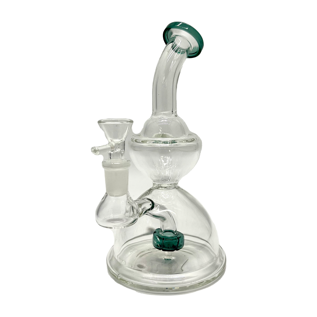 Weedo Small Curves Recycler Glass Bongs 20cm