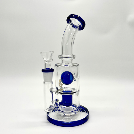 Weedo Medium Glass Bongs  Ball Bong with Drum Percolator - 21cm