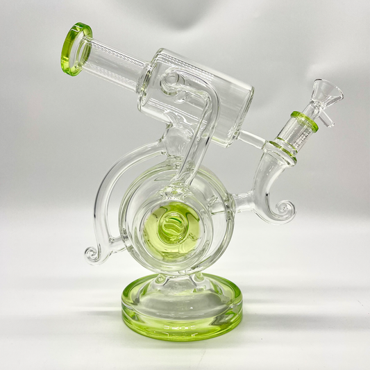 Weedo Medium Glass Bongs Teardrop Tusk Glass - 23cm