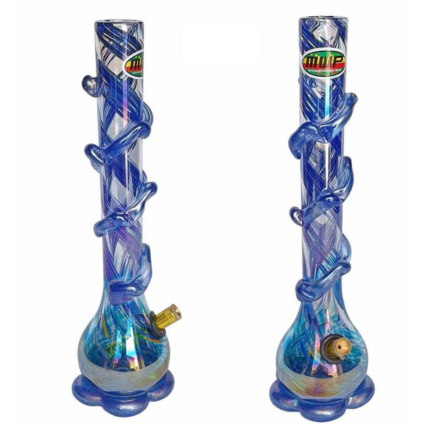 3G Blue Swirl (40cm) - 3G Bong - BongsMart Australia