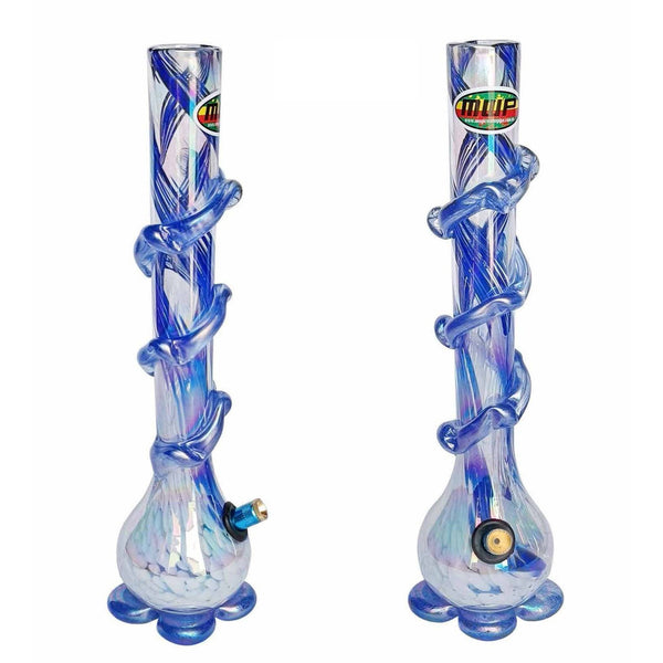 3G Blue & White Swirl (40cm) - 3G Bong - BongsMart Australia