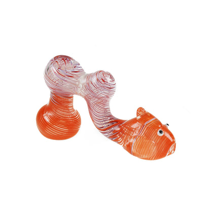 3G Clownfish Coloured Glass Pipe(13cm) - 3G Dry Pipe - BongsMart Australia
