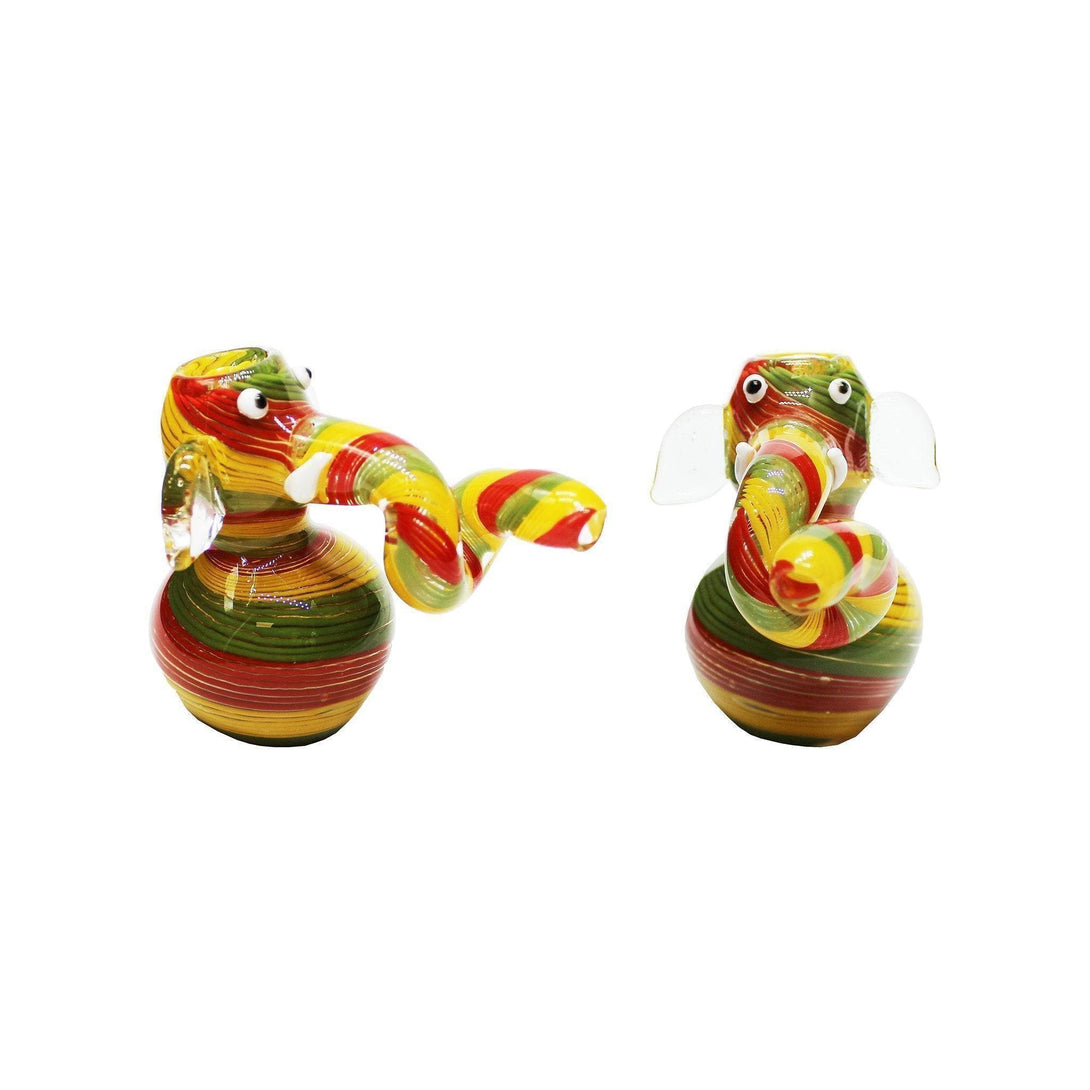 3G Rasta Coloured Elephant Pipe - 3G Dry Pipe - BongsMart Australia