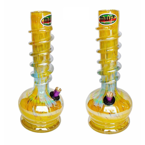 3G Yellow Swirl (30cm) - 3G Bong - BongsMart Australia