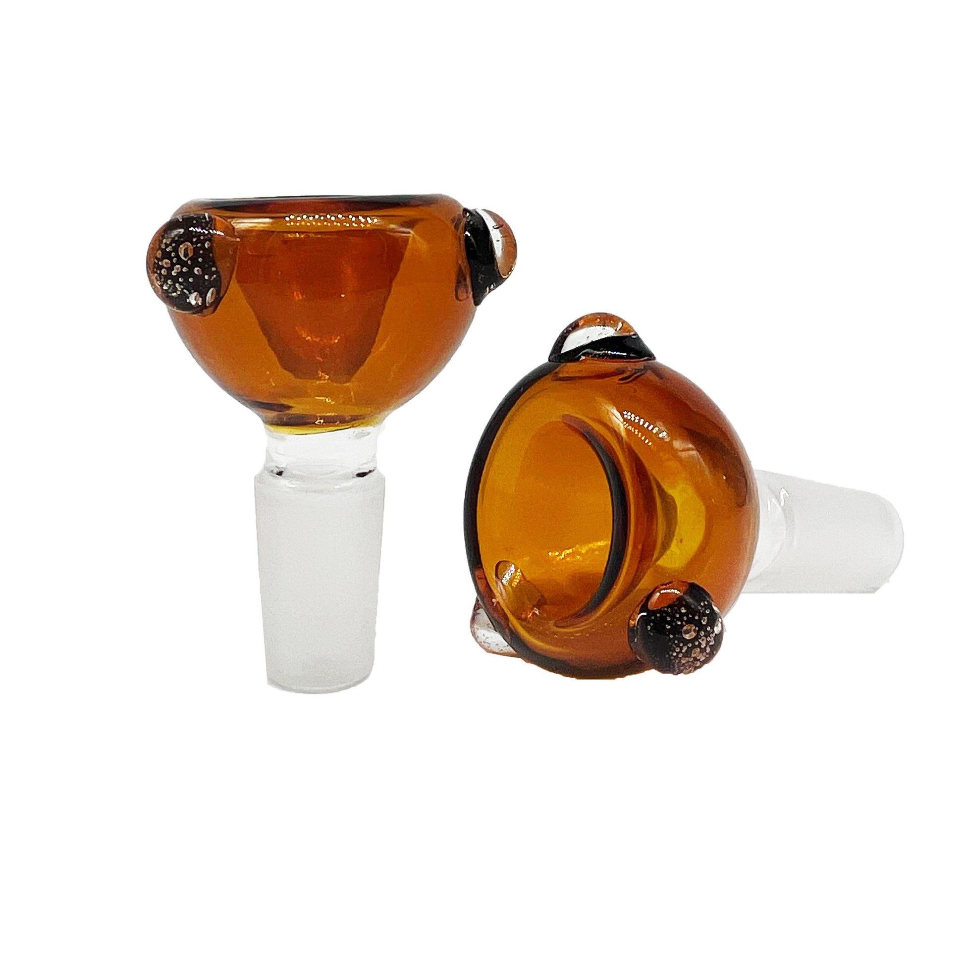 Amber Glass Cone 14mm - Glass cone - BongsMart Australia
