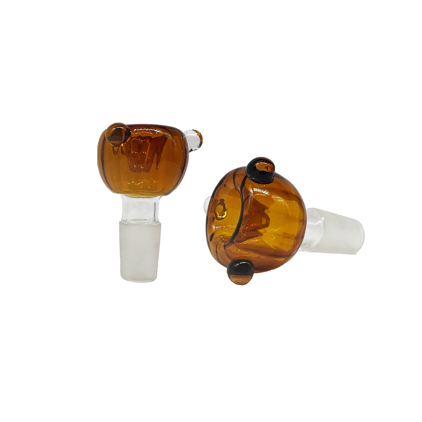Amber Glass Cone 19mm - Glass cone - BongsMart Australia