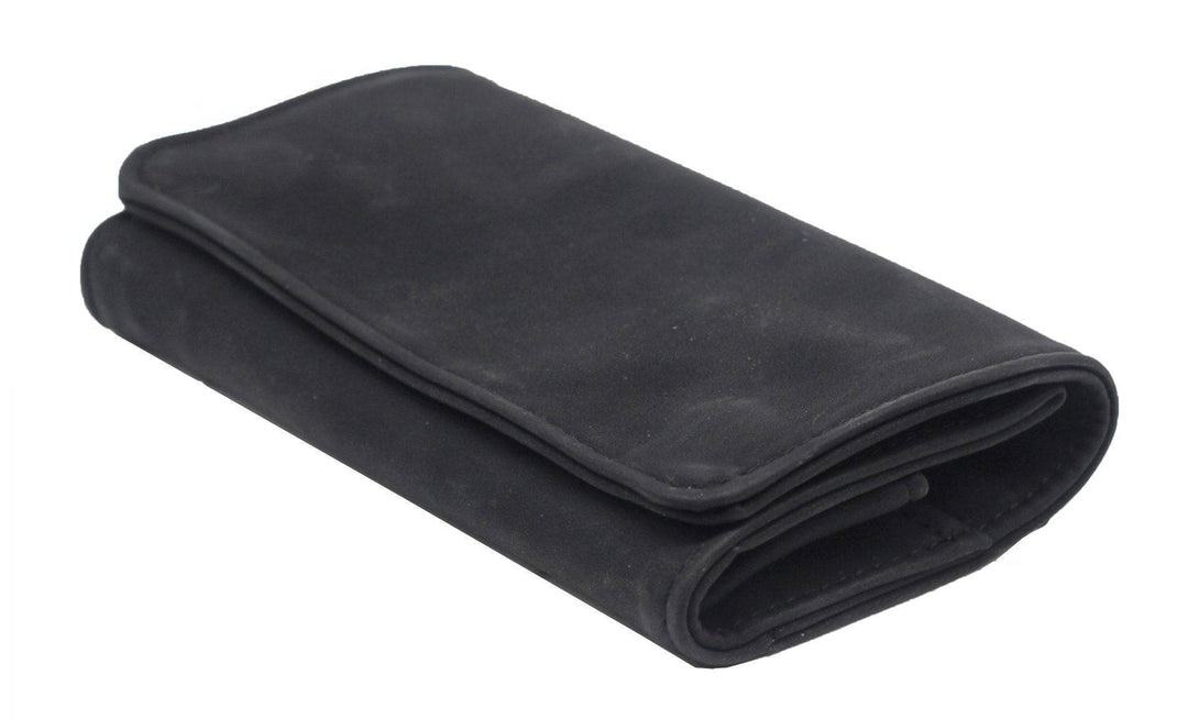 Black PU Tobacco Pouch- Fit 50g - Cigarette Case - BongsMart Australia