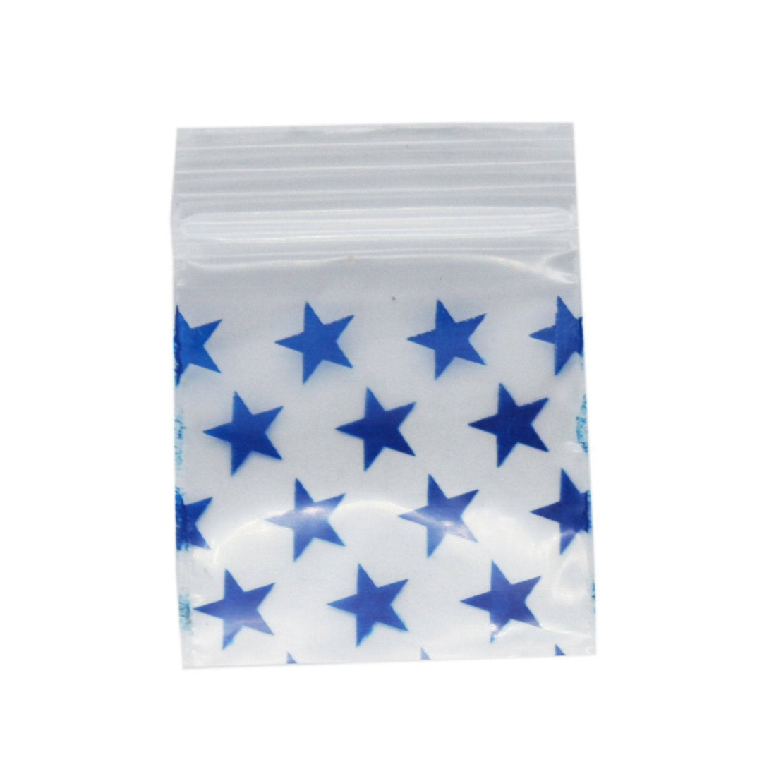 Blue Star Bag 32mm x 32mm - Plastic Bag - BongsMart Australia