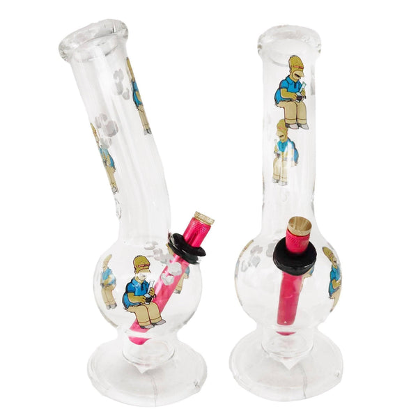 Bongfire Large Bent Bubble Homer (35cm) - Bongfire Bong - BongsMart Australia