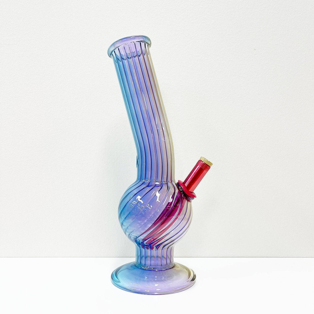 Bongfire Medium Painting Bent Bubble (28cm)(Limited Edition) - Bongfire Bong - BongsMart Australia