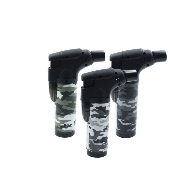 Camo Stand Up Blowtorch Jet Lighter - Blow Torch - BongsMart Australia