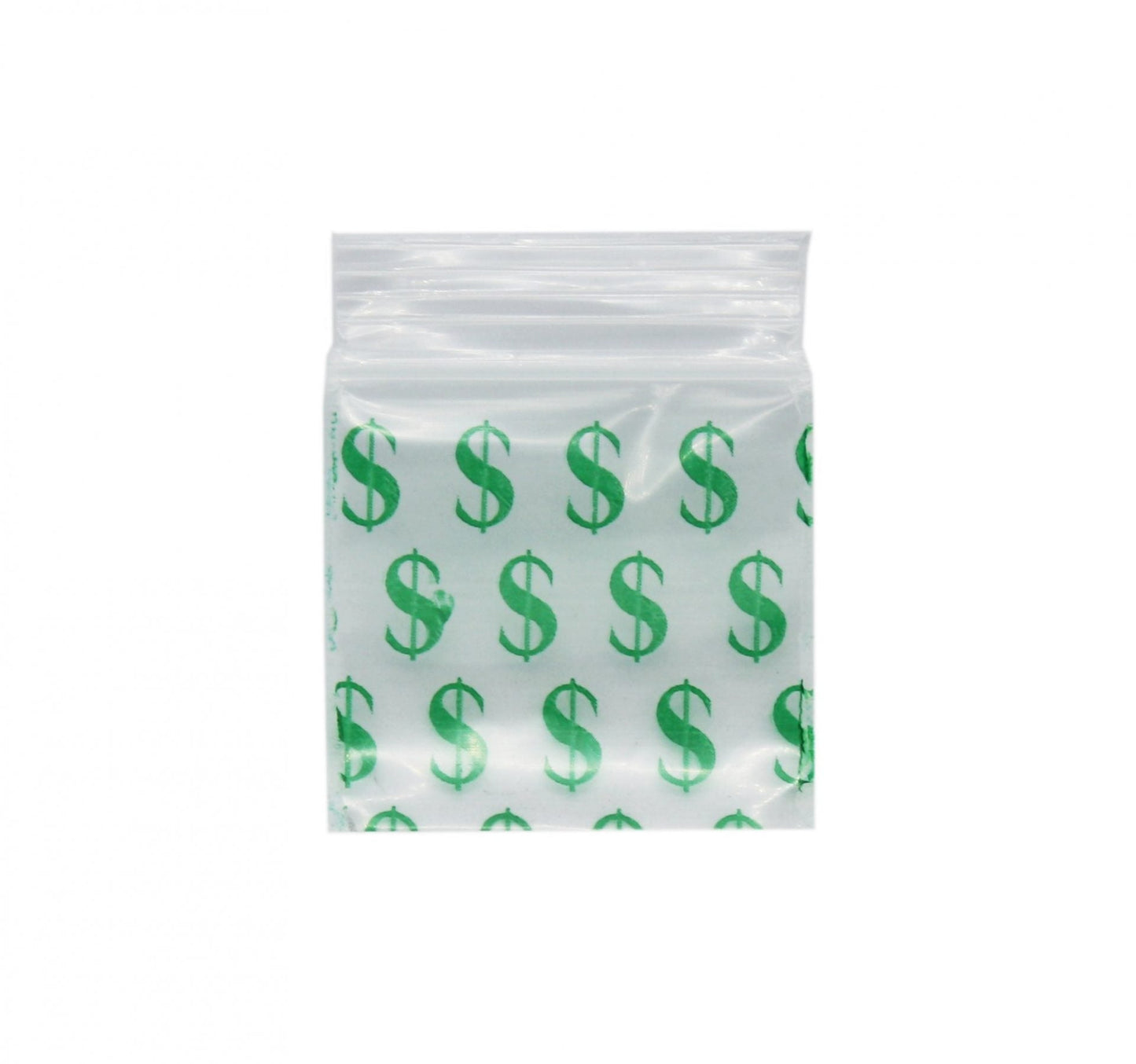 Dollar Bag 32mm x 32mm - Plastic Bag - BongsMart Australia