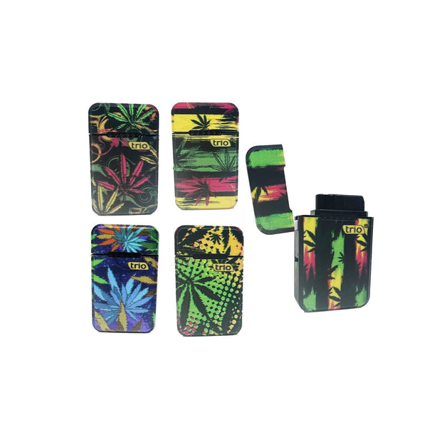 Fluro Leaf Jet Lighter - Lighter - BongsMart Australia