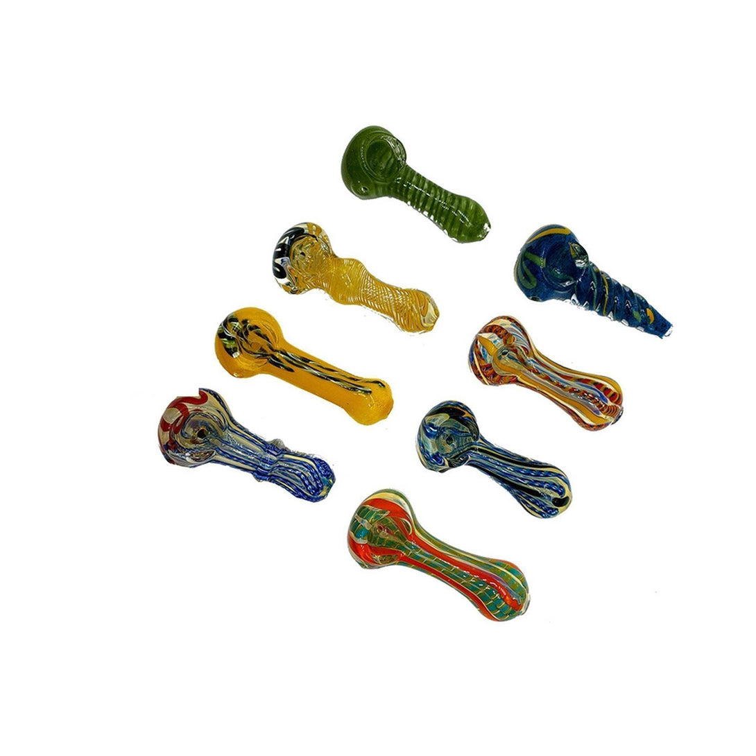 Indian Peanut Glass tobacco Pipe (8cm) - Dry Pipe - BongsMart Australia