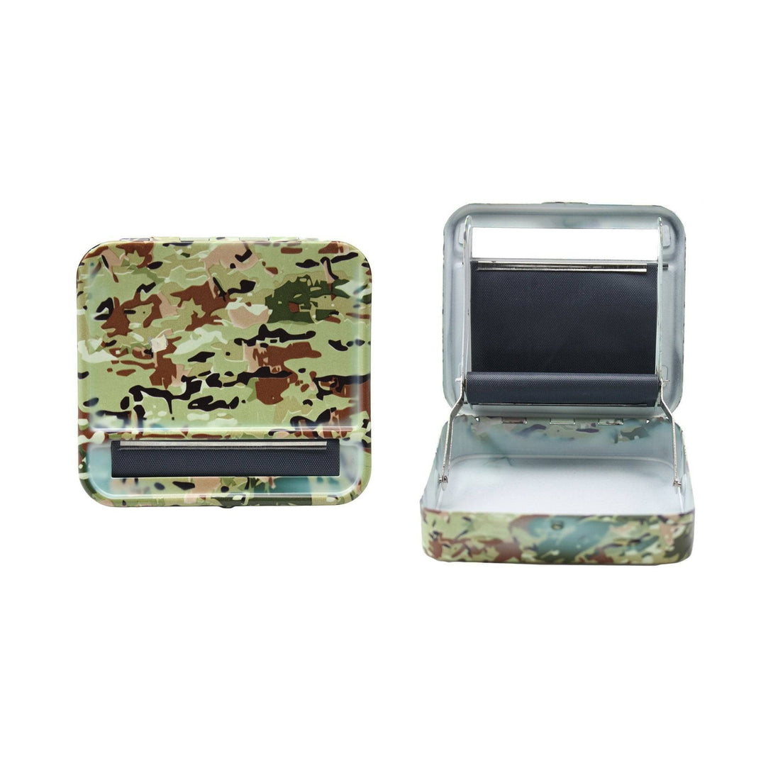 Metal Roller & Tobacco Case - Camo - Rolling tray - BongsMart Australia