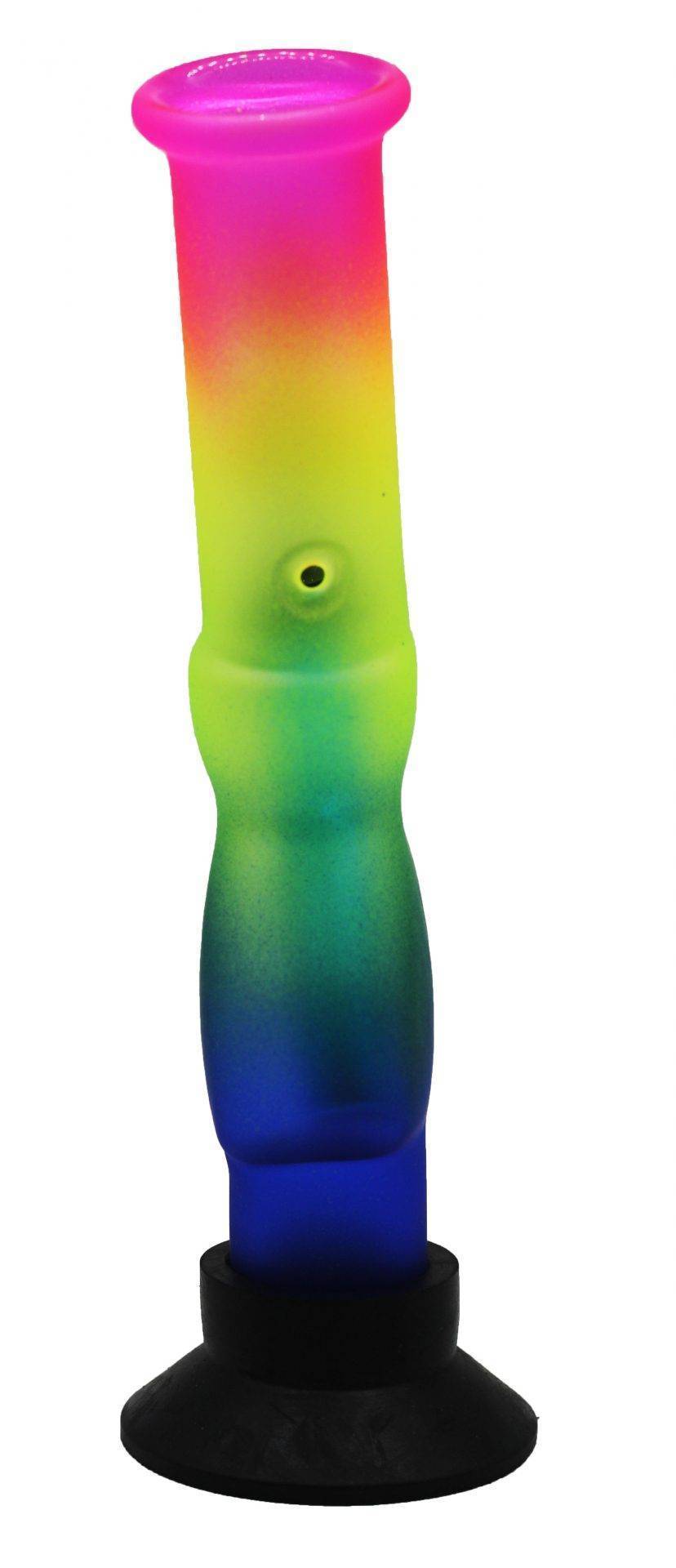 MWP Bonza Baby Glass Gripper - Rainbow (22cm) - MWP Rainbow Bong - BongsMart Australia