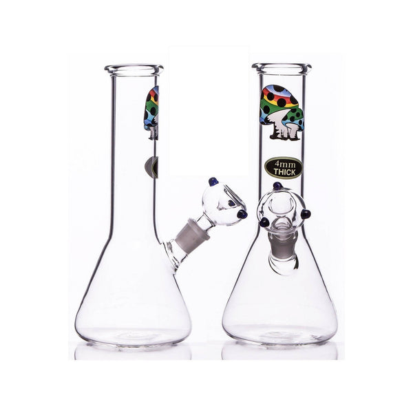 MWP Medium Beaker With Shrooms (25.5cm) - MWP Beaker Bong - BongsMart Australia