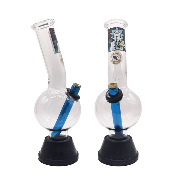 MWP Medium Bent Bubble Bong R & M Design (25cm) - MWP Bong - BongsMart Australia