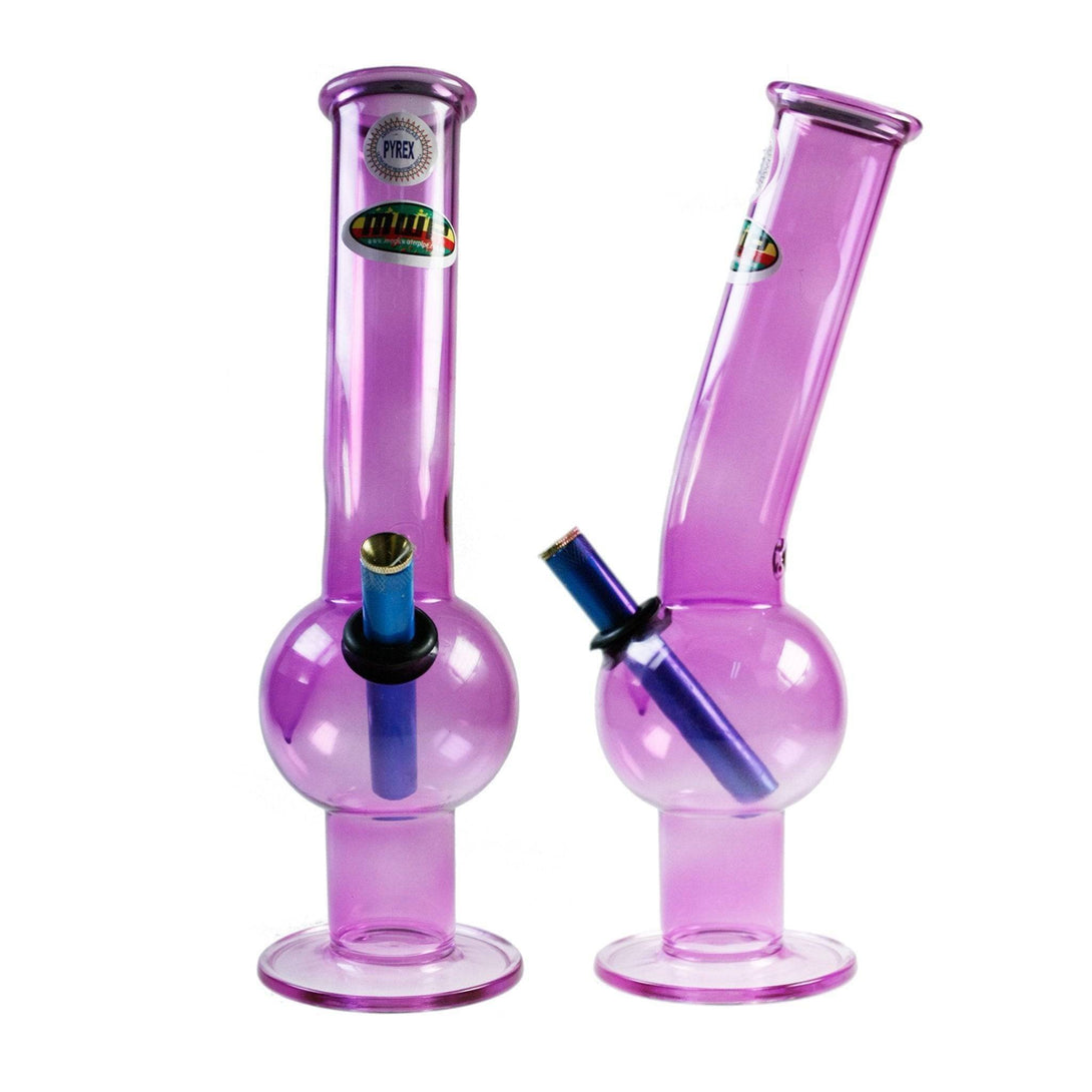 MWP Purple All Glass Bent Bubble 29.5cm - MWP Bong - BongsMart Australia