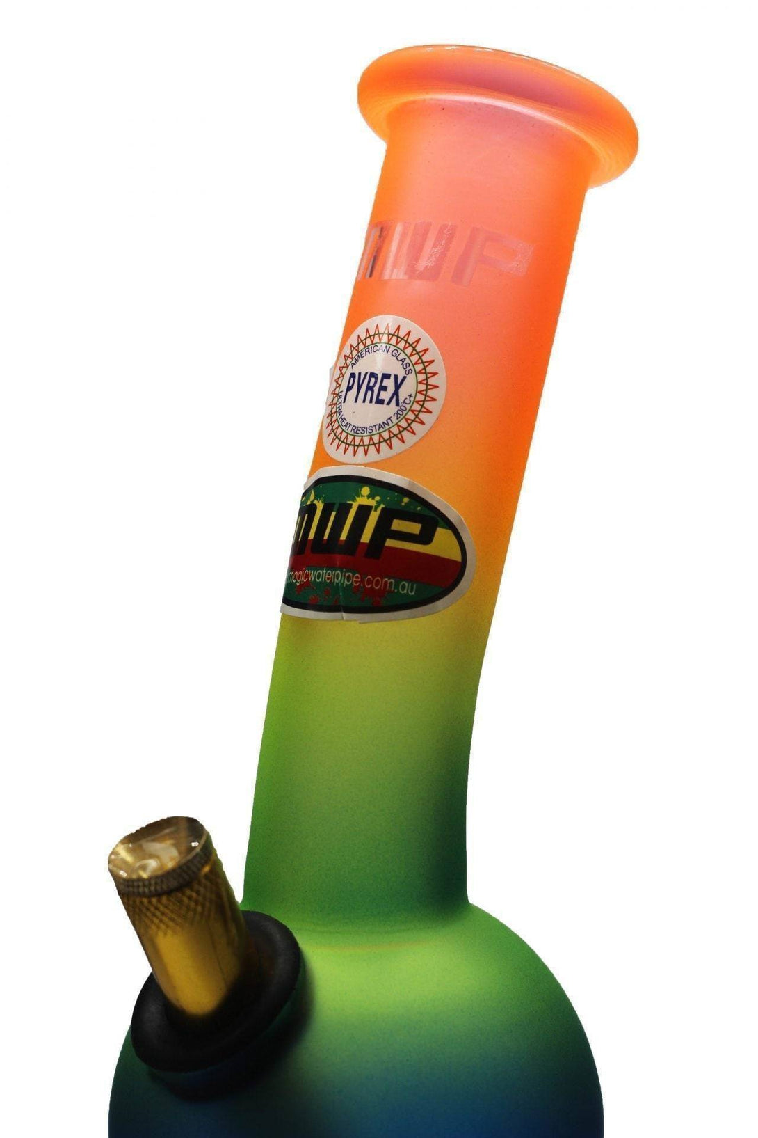 MWP Rainbow Hurricane Glass Bong (25cm) - MWP Rainbow Bong - BongsMart Australia