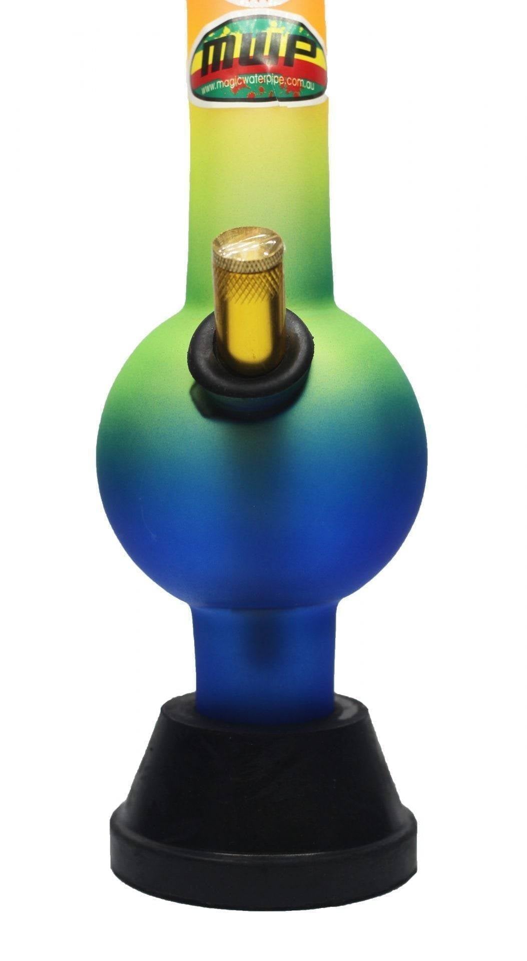 MWP Rainbow Hurricane Glass Bong (25cm) - MWP Rainbow Bong - BongsMart Australia