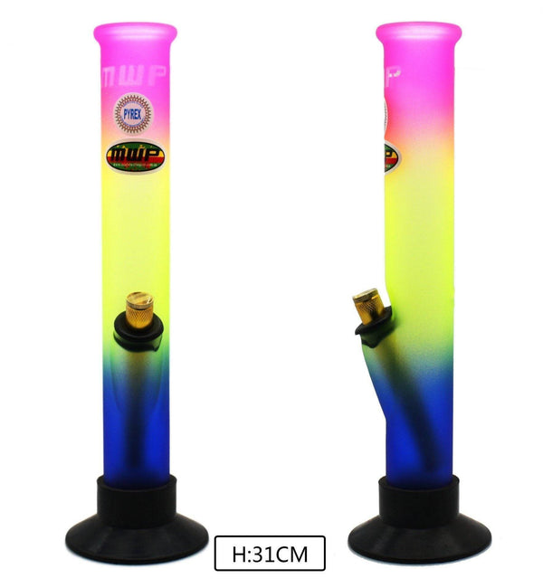 MWP Rainbow Medium Didgeridoo Waterpipe (30cm) - MWP Rainbow Bong - BongsMart Australia