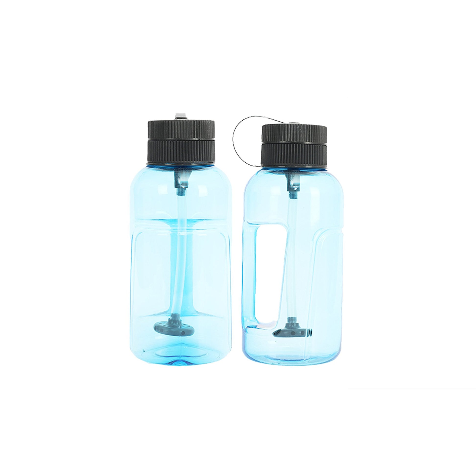 Plastic Waterpipe Water Bottle Design Blue (23cm) - MWP Bong - BongsMart Australia