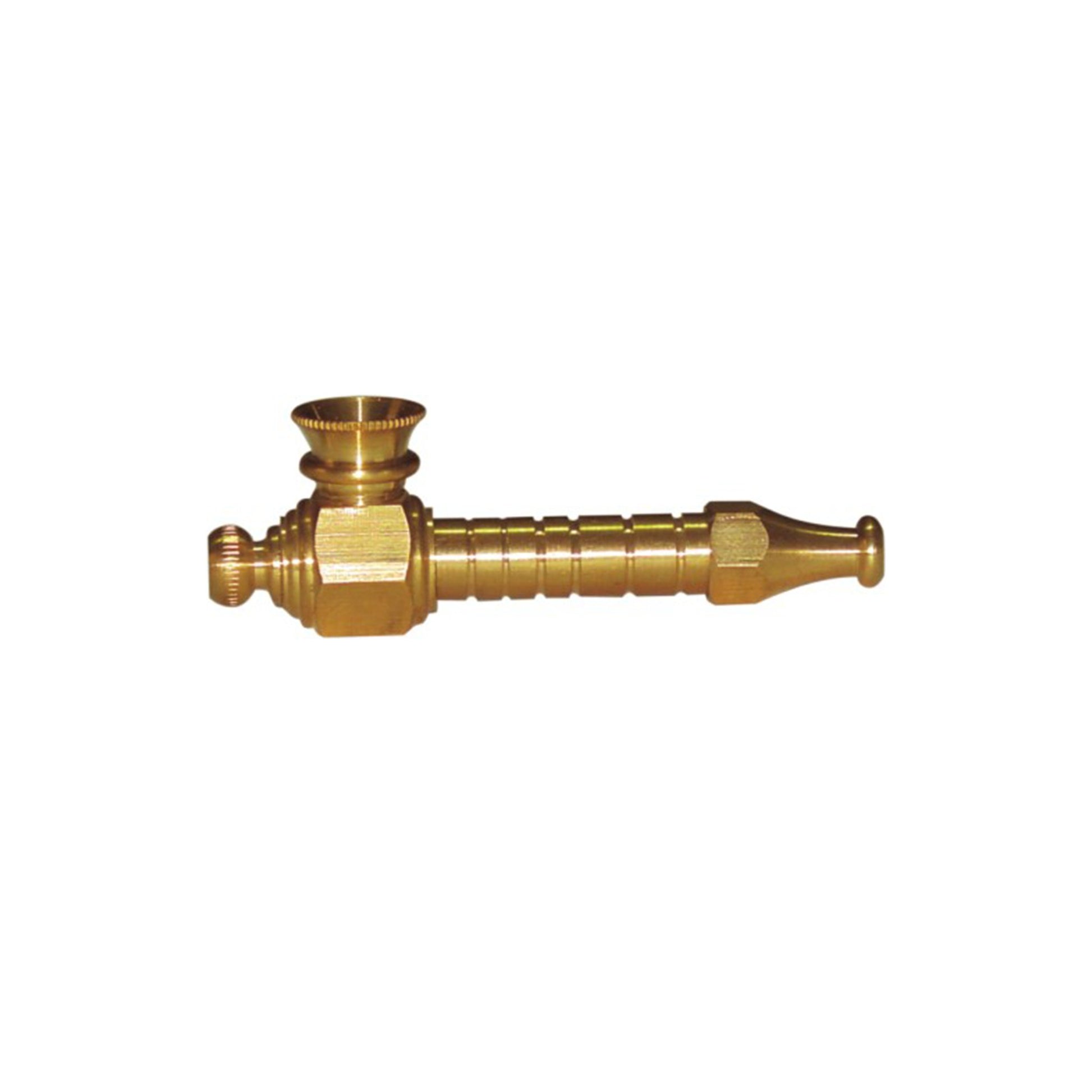 Small Brass Spike Pipe (7.5cm) - Dry Pipe - BongsMart Australia