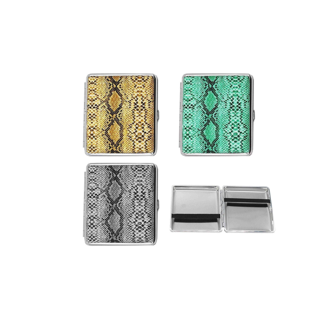 Snake Skin Cigarette Case (holds 20 Cigs) - Cigarette Case - BongsMart Australia