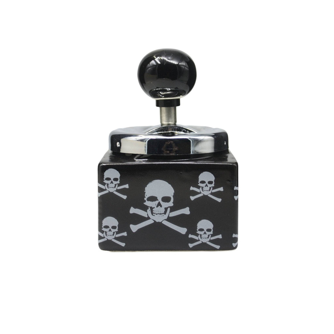 Spinning Ashtray With Skull Print - Ashtray - BongsMart Australia