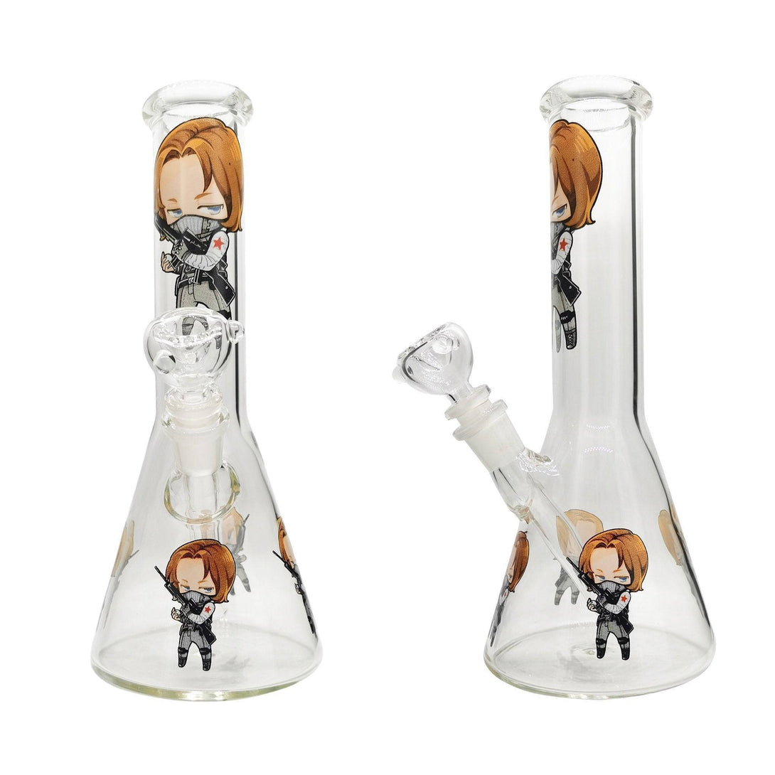 Stone Age Medium Beaker With WS Print (28cm) - Stone Age Beaker Bong - BongsMart Australia