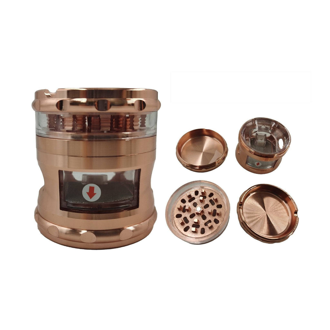 Stone Age Pro 4 Piece Laser Cut Grinder with Ashtray and Tray - Grinder - BongsMart Australia