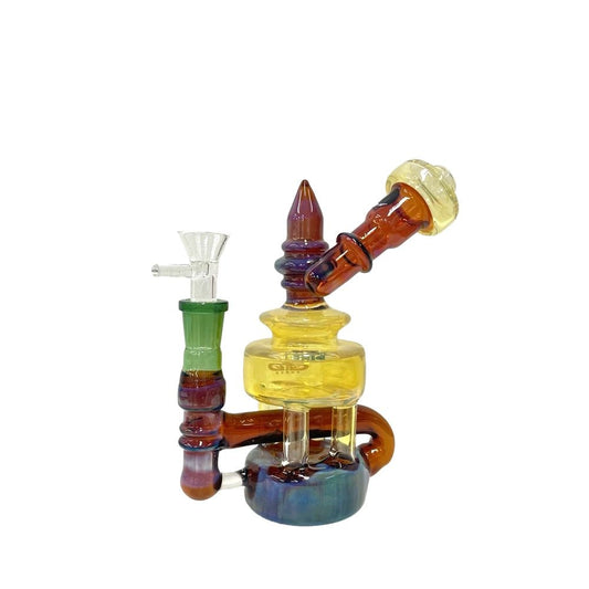 Stone Age Tree Perc Highlights Waterpipe/Bong (17cm)(Special Edition Only 1 In Stock) - Stone Age Special Edition - BongsMart Australia