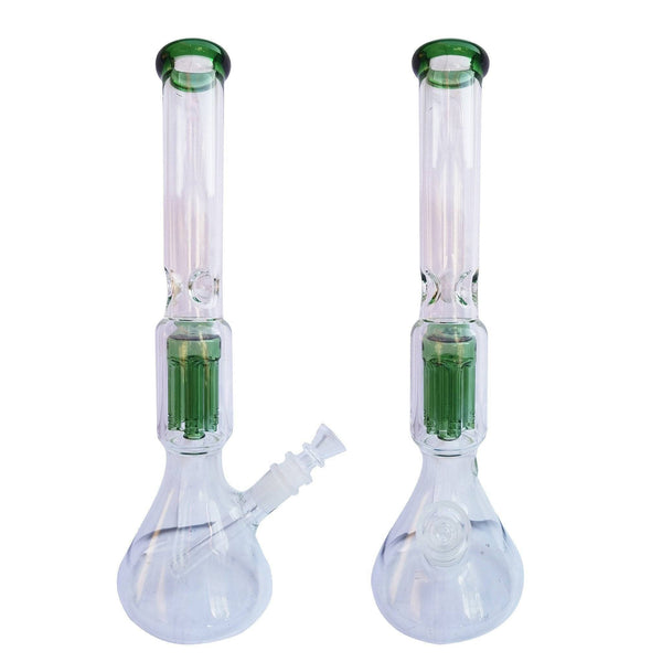 Stone Age With Tar & Ice Catcher - Green (36cm) - Stone Age Beaker Bong - BongsMart Australia